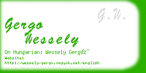 gergo wessely business card